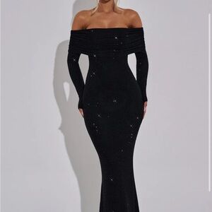 CYPRUS MAXI DRESS - BLACK NWT